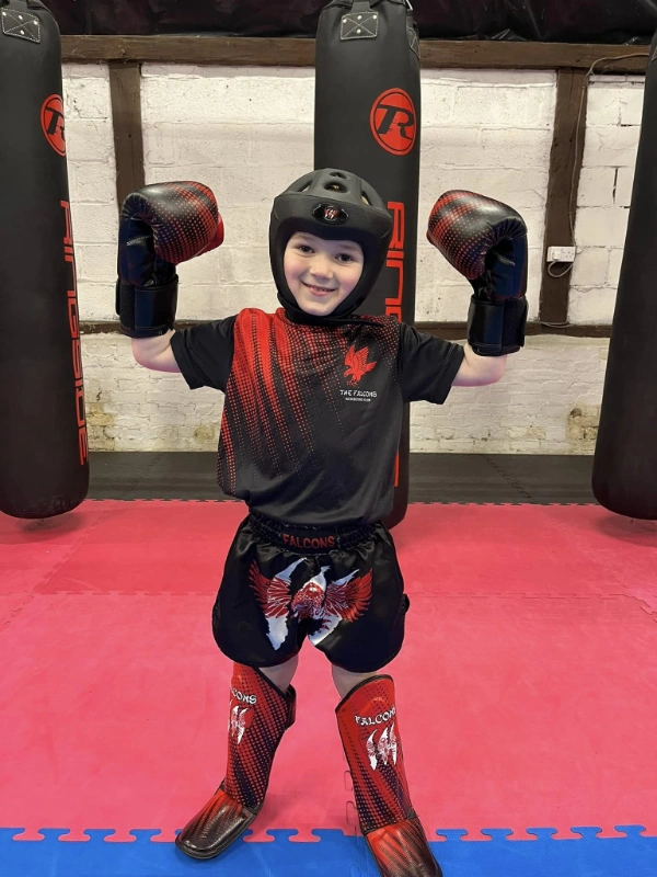 Juniors class at The Falcons Kickboxing Club