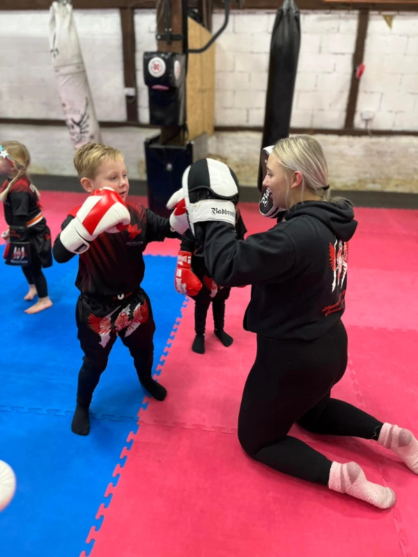 Little Legs class at The Falcons Kickboxing Club